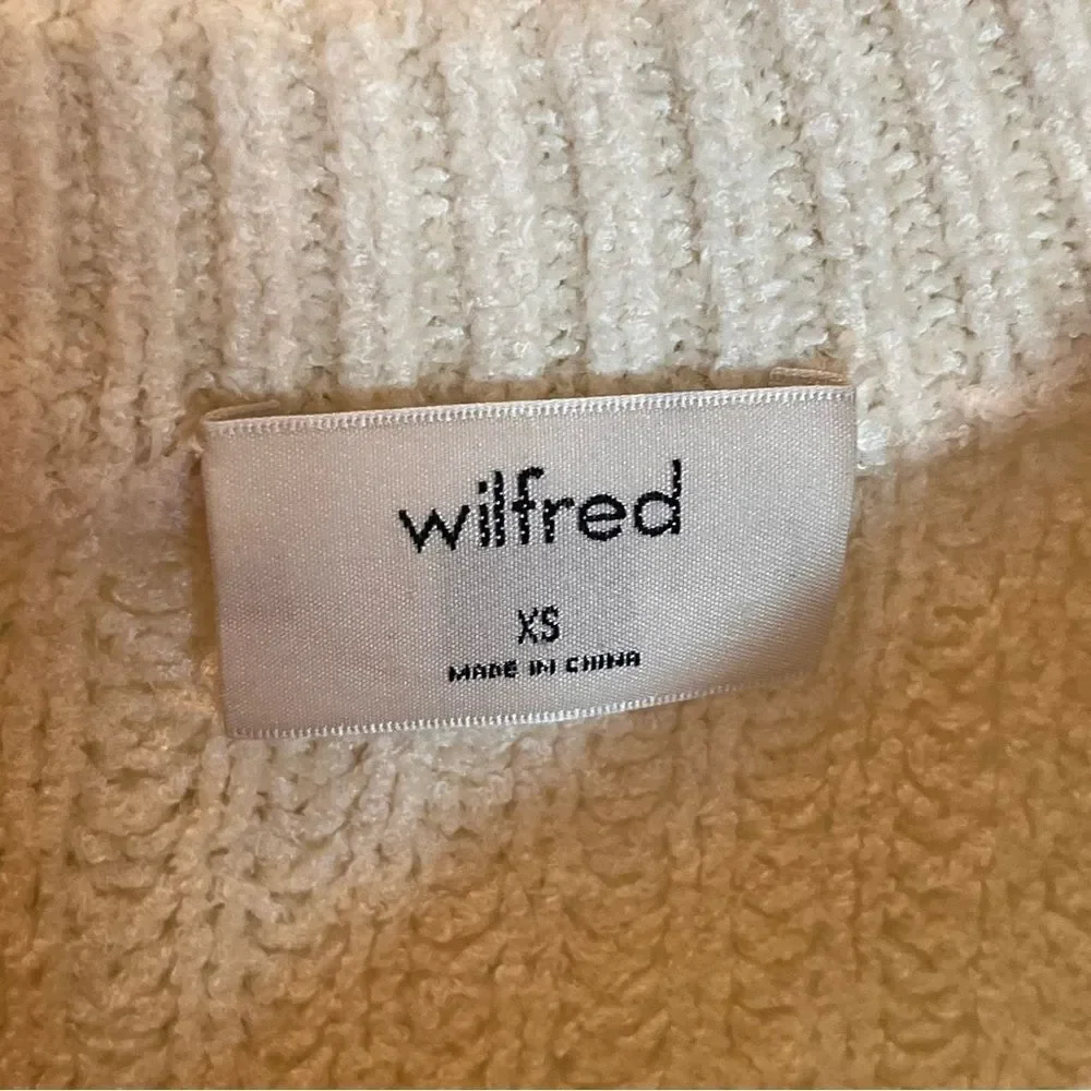 Aritzia Wilfred Essential Chenille Sweater in Oak size XS